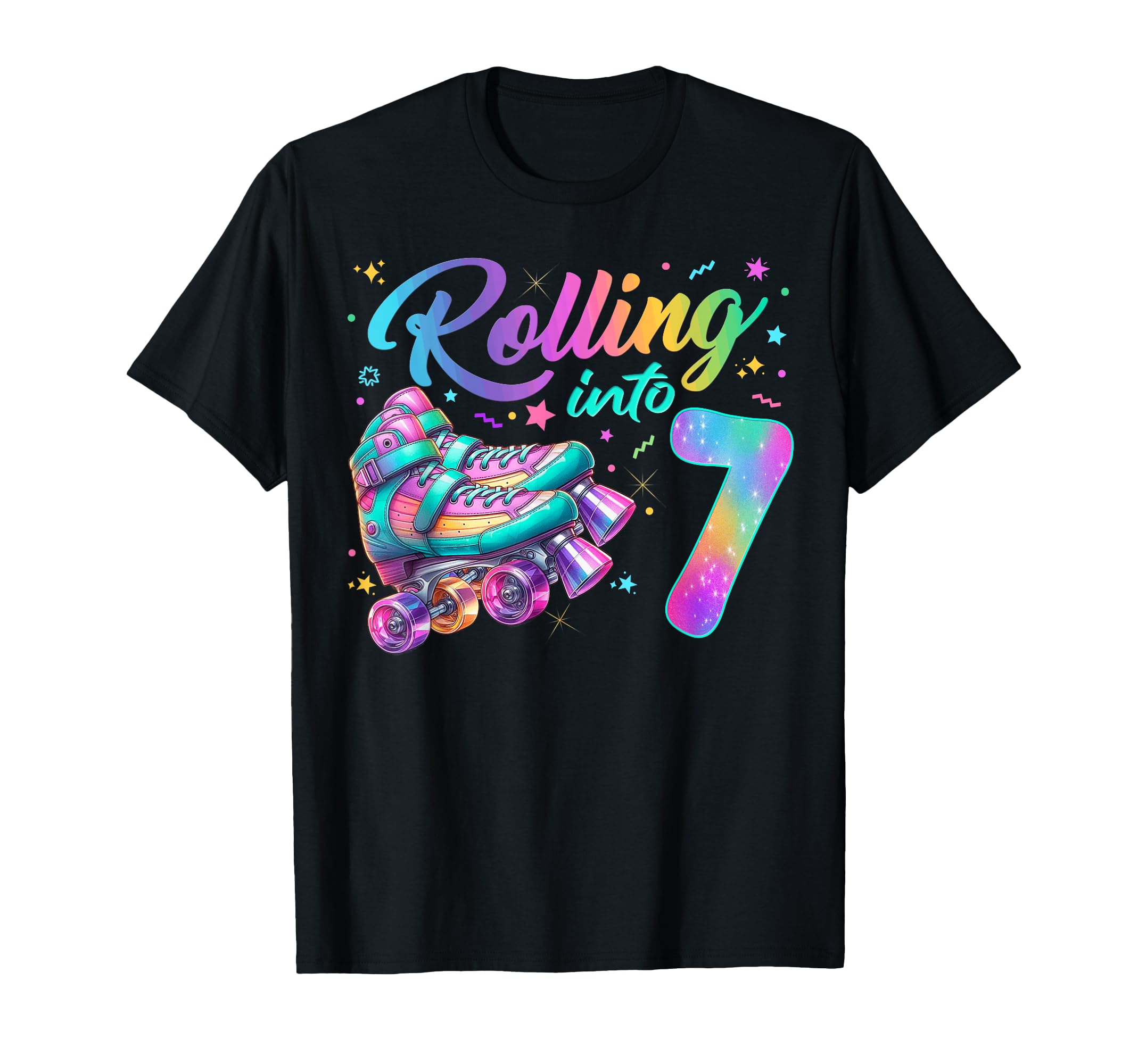 Roller Skates Birthday Skating Party T-Shirt - Aesthetic Graphic Unisex - T-Shirt, Sweatshirt, Hoodie