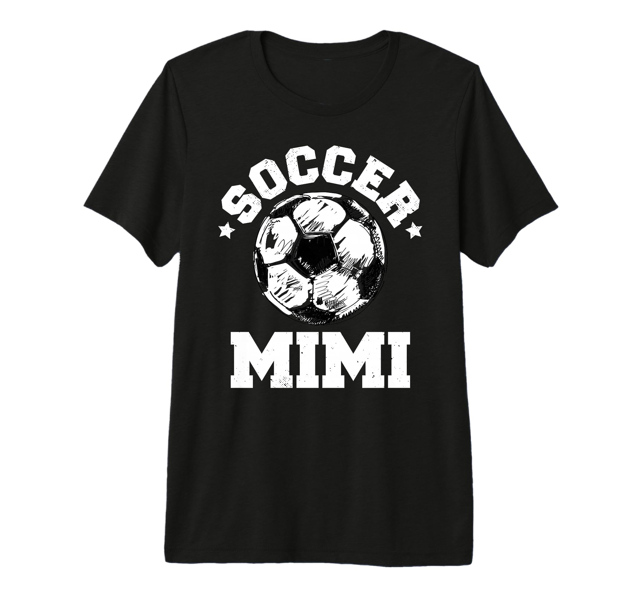 Soccer Mimi Soccer Ball Distressed T-Shirt - Minimalist Print Men Women - T-Shirt, Sweatshirt, Hoodie