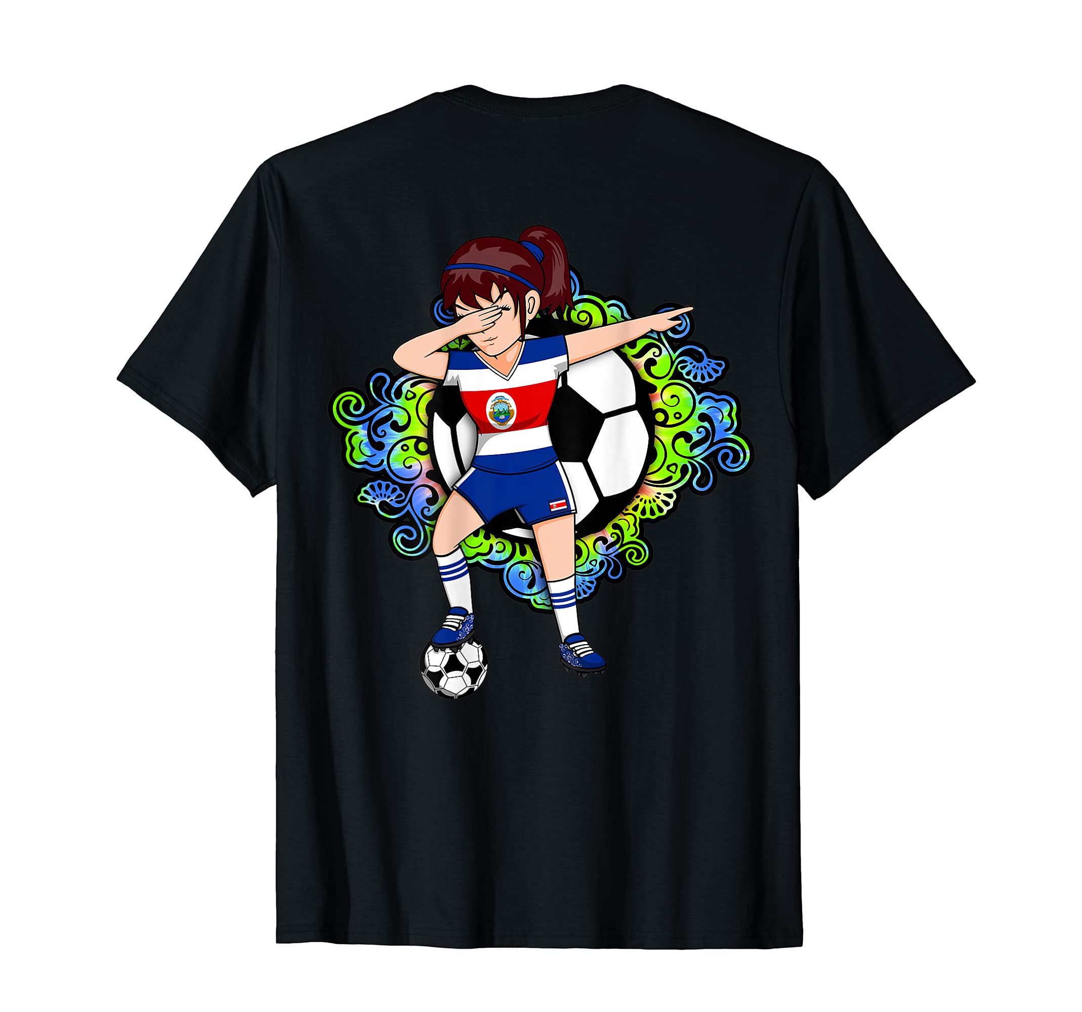 Dabbing Soccer Costa Rica Jersey T-Shirt - Casual Everyday Wear Men Women - T-Shirt, Sweatshirt, Hoodie