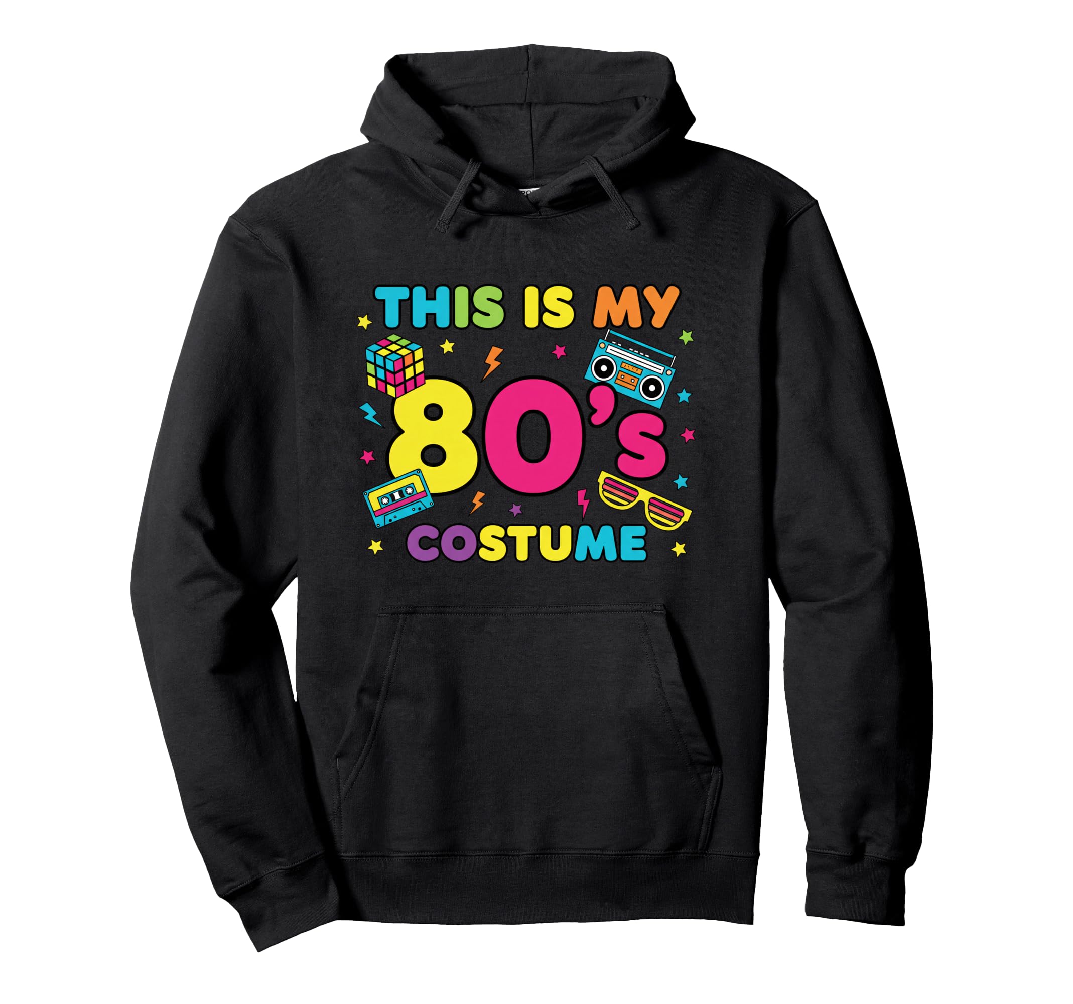 This Is My 80S Costume 1980S Hoodie - Fun Novelty Design for Adults - T-Shirt, Sweatshirt, Hoodie