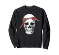 Hiphop Skull Red Do Rag Bandana Old Sweatshirt - Unique Graphic Men Women - T-Shirt, Sweatshirt, Hoodie