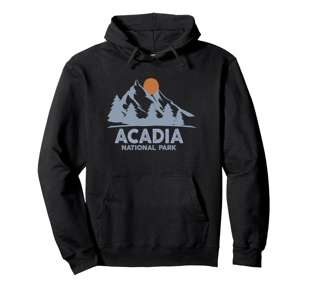 Acadia National Park Hoodie - Minimalist Print Men Women - T-Shirt, Sweatshirt, Hoodie