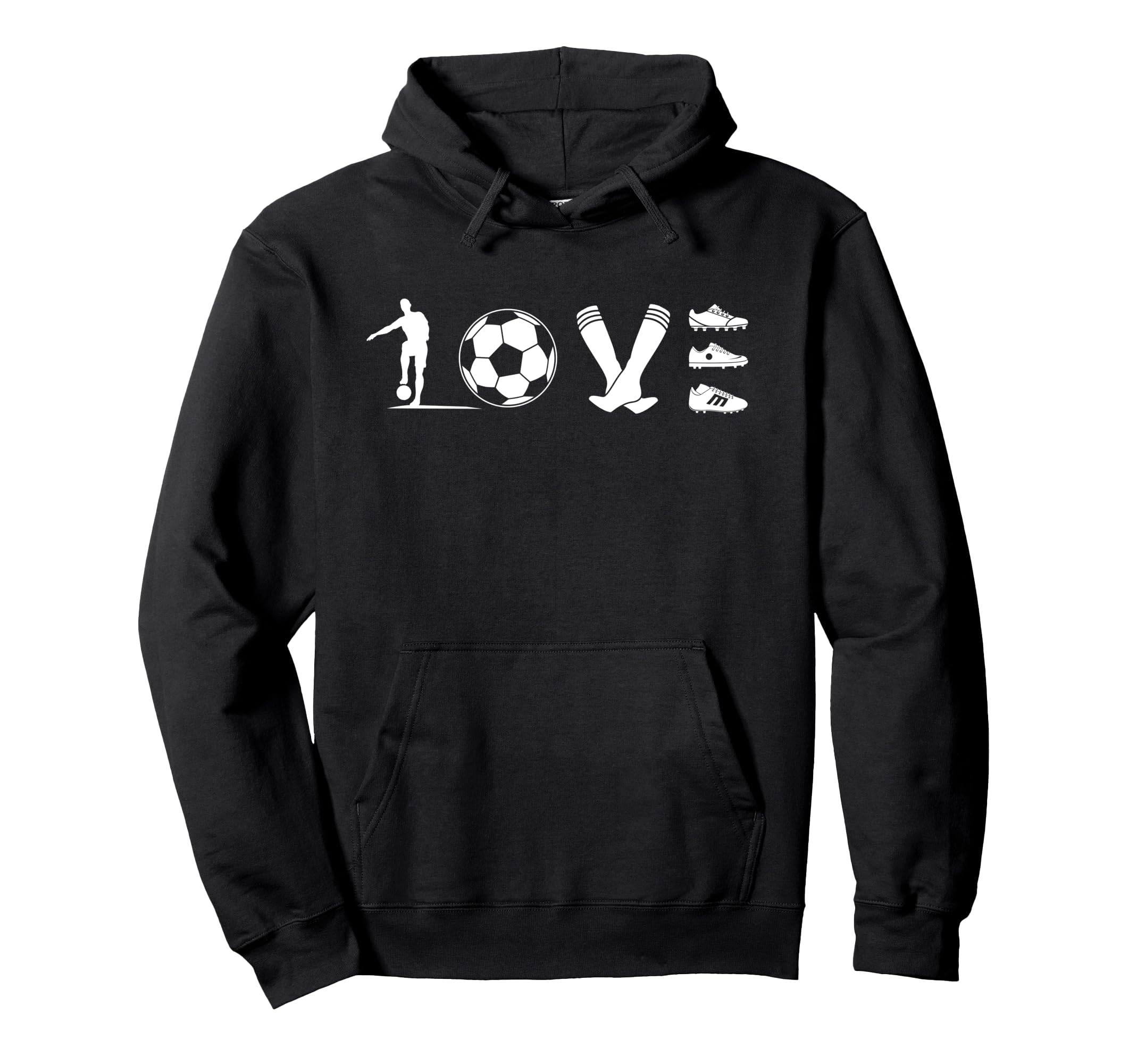 Soccer Love Gift Football Player Teens Hoodie - Minimalist Print Unisex - T-Shirt, Sweatshirt, Hoodie