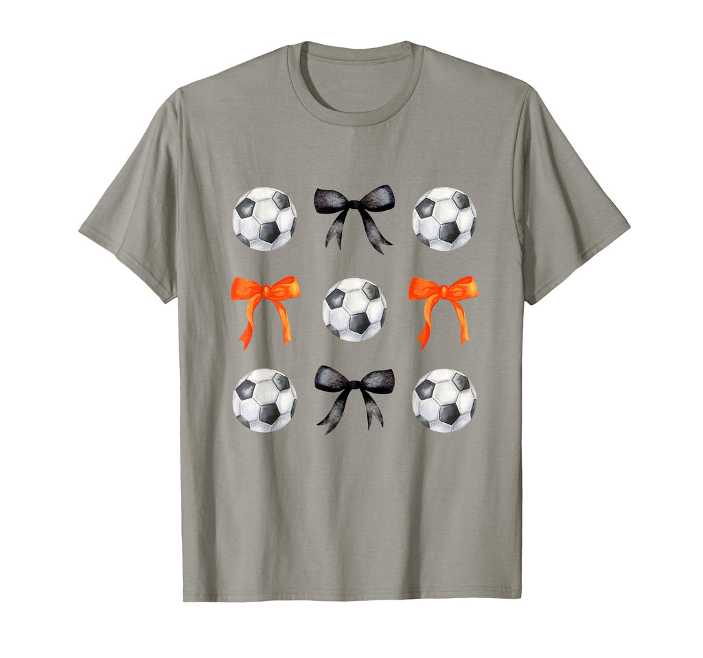 Basketballs Bows Soccer Player Black T-Shirt - Aesthetic Graphic Unisex - T-Shirt, Sweatshirt, Hoodie