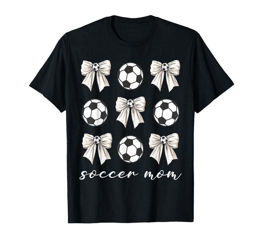 Soccer Mom Coquette Bow Soccer Lovers T-Shirt - Unique Graphic for Adults - T-Shirt, Sweatshirt, Hoodie
