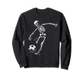 Funny Skeleton Playing Soccer Sweatshirt - Fun Novelty Design for Adults - T-Shirt, Sweatshirt, Hoodie