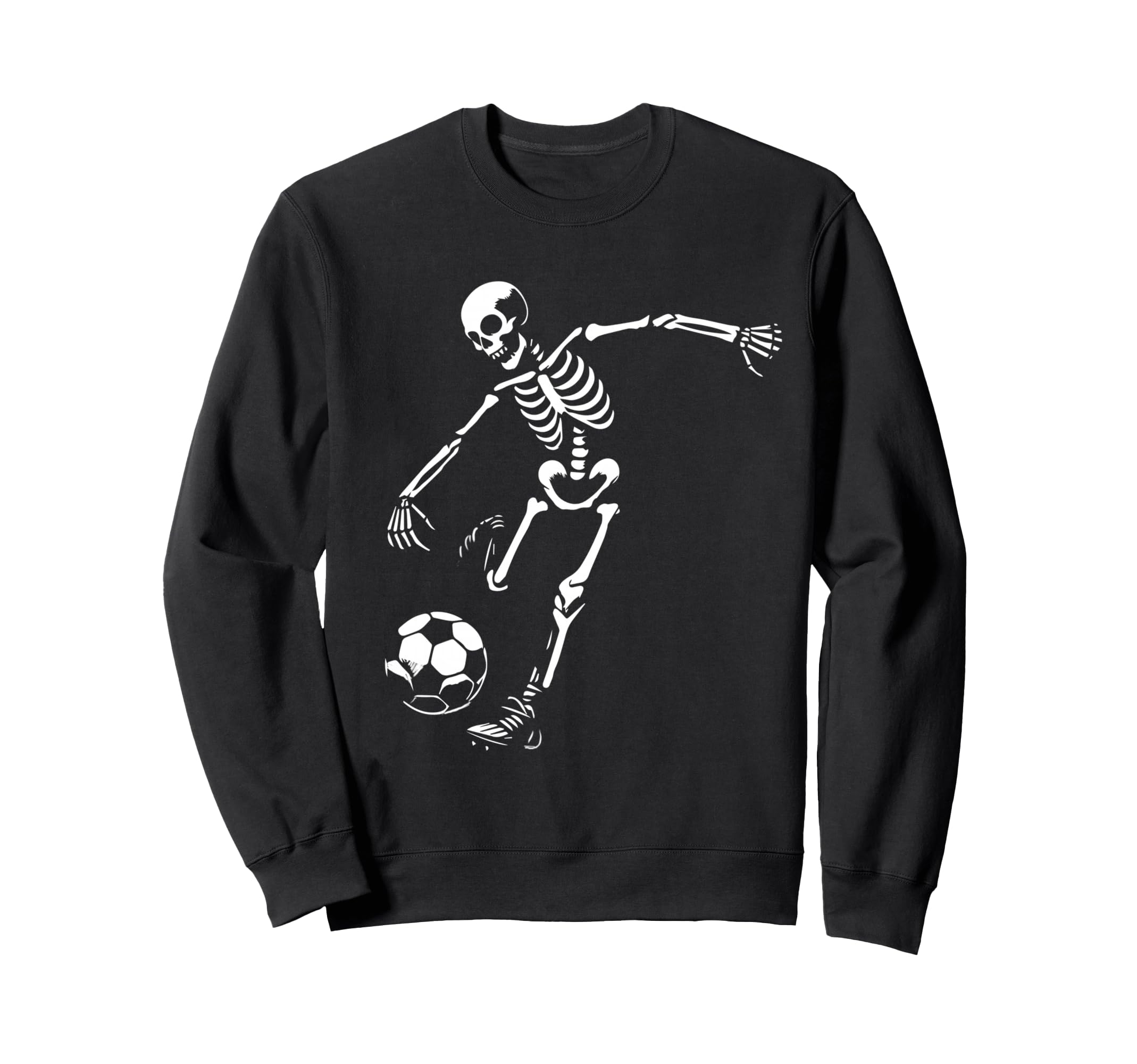 Funny Skeleton Playing Soccer Sweatshirt - Fun Novelty Design for Adults - T-Shirt, Sweatshirt, Hoodie