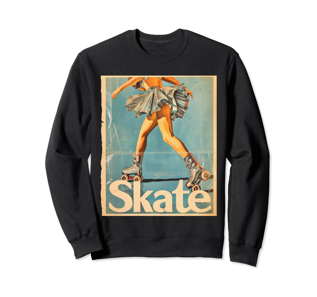 Roller Skating Skate Blue Uniform Sweatshirt - Novelty Apparel for Adults - T-Shirt, Sweatshirt, Hoodie