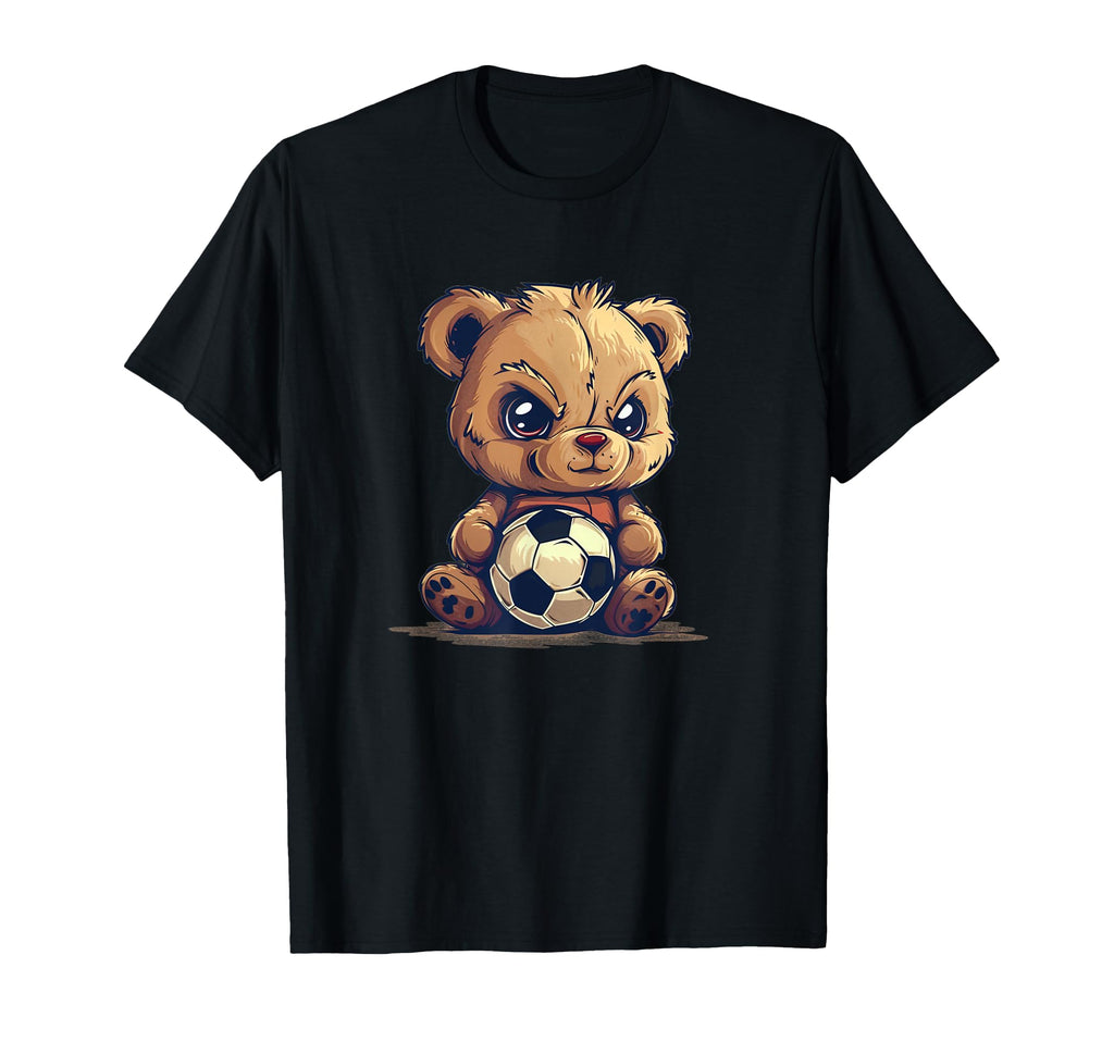 Awesome Soccer Sport Teddy Bear T-Shirt - Custom Art Print Men Women - T-Shirt, Sweatshirt, Hoodie