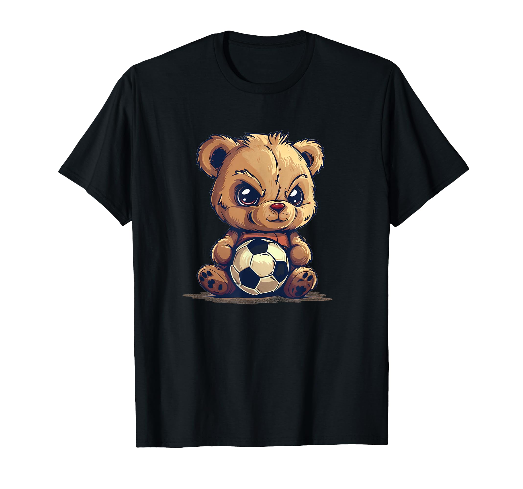 Awesome Soccer Sport Teddy Bear T-Shirt - Custom Art Print Men Women - T-Shirt, Sweatshirt, Hoodie