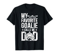 Proud Ice Hockey Goalie Dad Hockey T-Shirt - Unique Graphic Men Women - T-Shirt, Sweatshirt, Hoodie