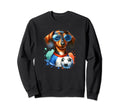 Dachshund Soccer Player Funny Sweatshirt - Novelty Apparel Men Women - T-Shirt, Sweatshirt, Hoodie