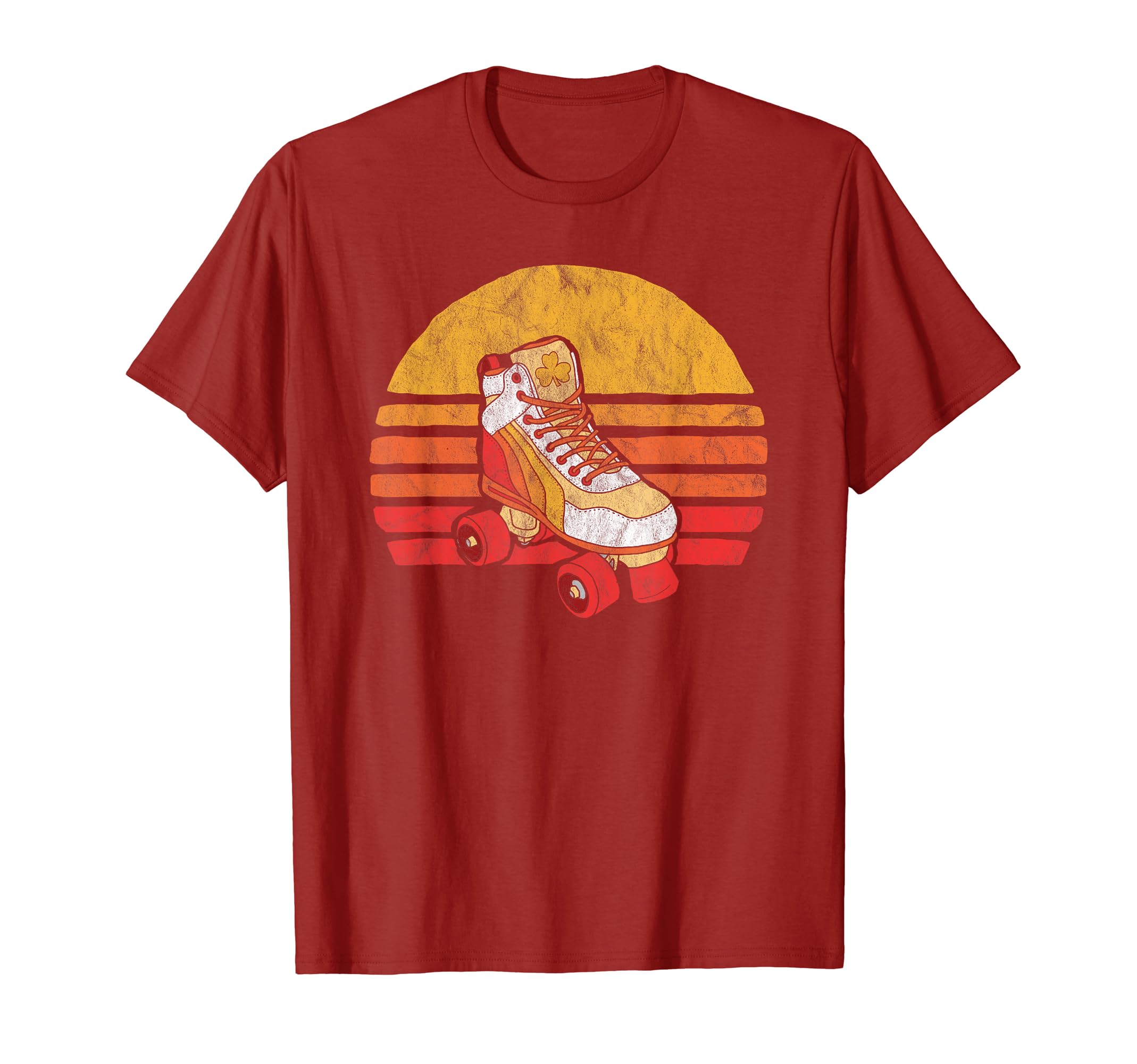 Distressed Roller Skate Sun T-Shirt - Fun Novelty Design Men Women - T-Shirt, Sweatshirt, Hoodie