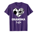 Grandma Life Heart Funny Soccer Hockey T-Shirt - Minimalist Print Unisex - T-Shirt, Sweatshirt, Hoodie