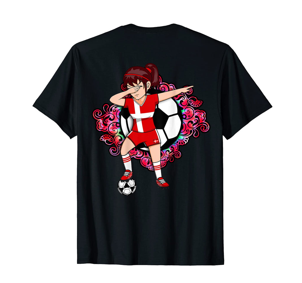 Dabbing Soccer Denmark Jersey T-Shirt - Fun Novelty Design Men Women - T-Shirt, Sweatshirt, Hoodie