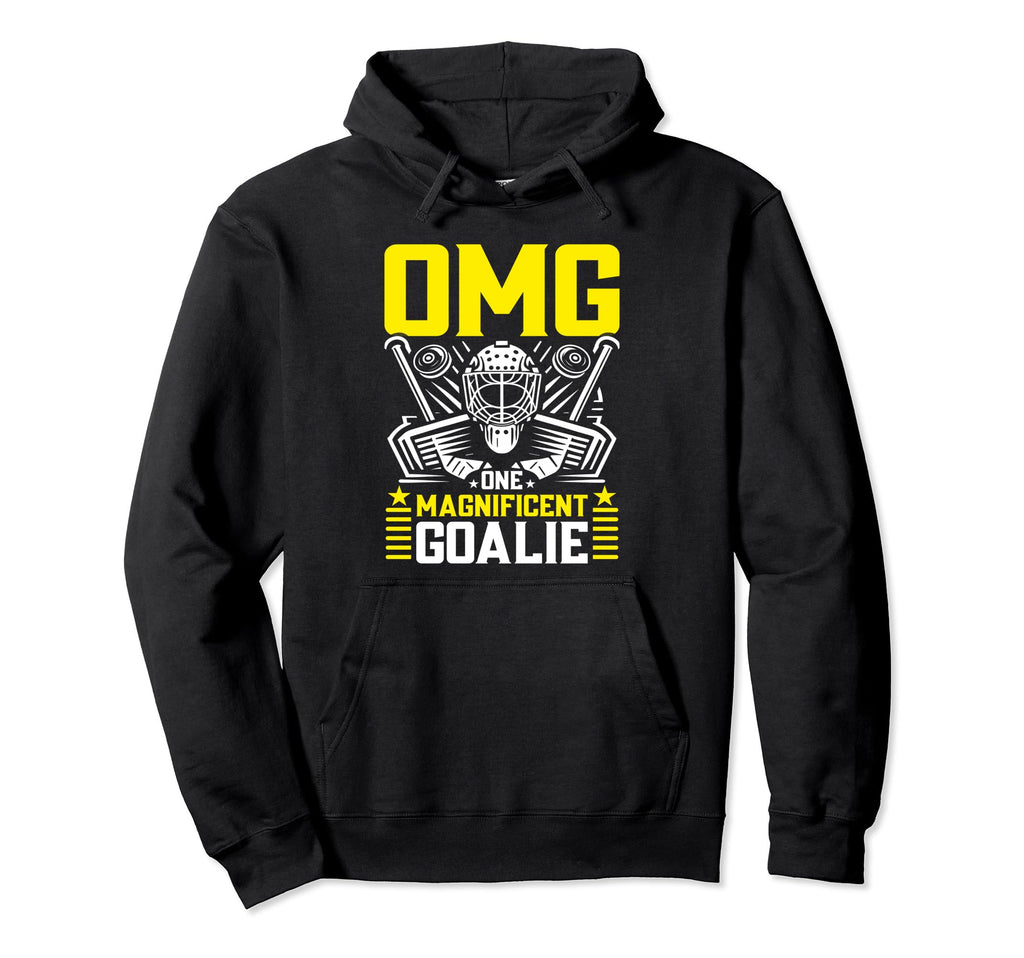 Goaltender Ice Hockey Player Ice Hoodie - Minimalist Print Men Women - T-Shirt, Sweatshirt, Hoodie