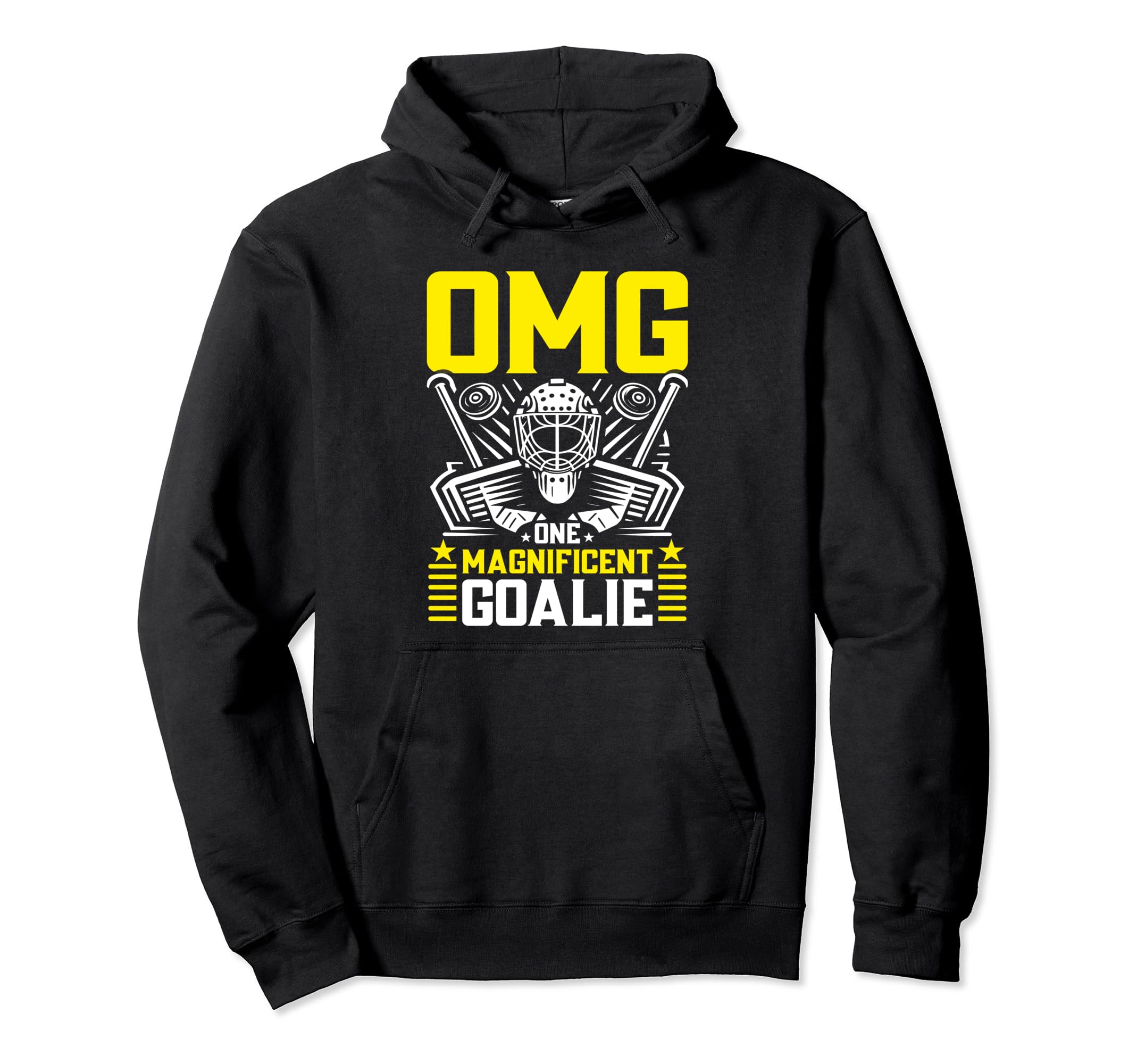 Goaltender Ice Hockey Player Ice Hoodie - Minimalist Print Men Women - T-Shirt, Sweatshirt, Hoodie