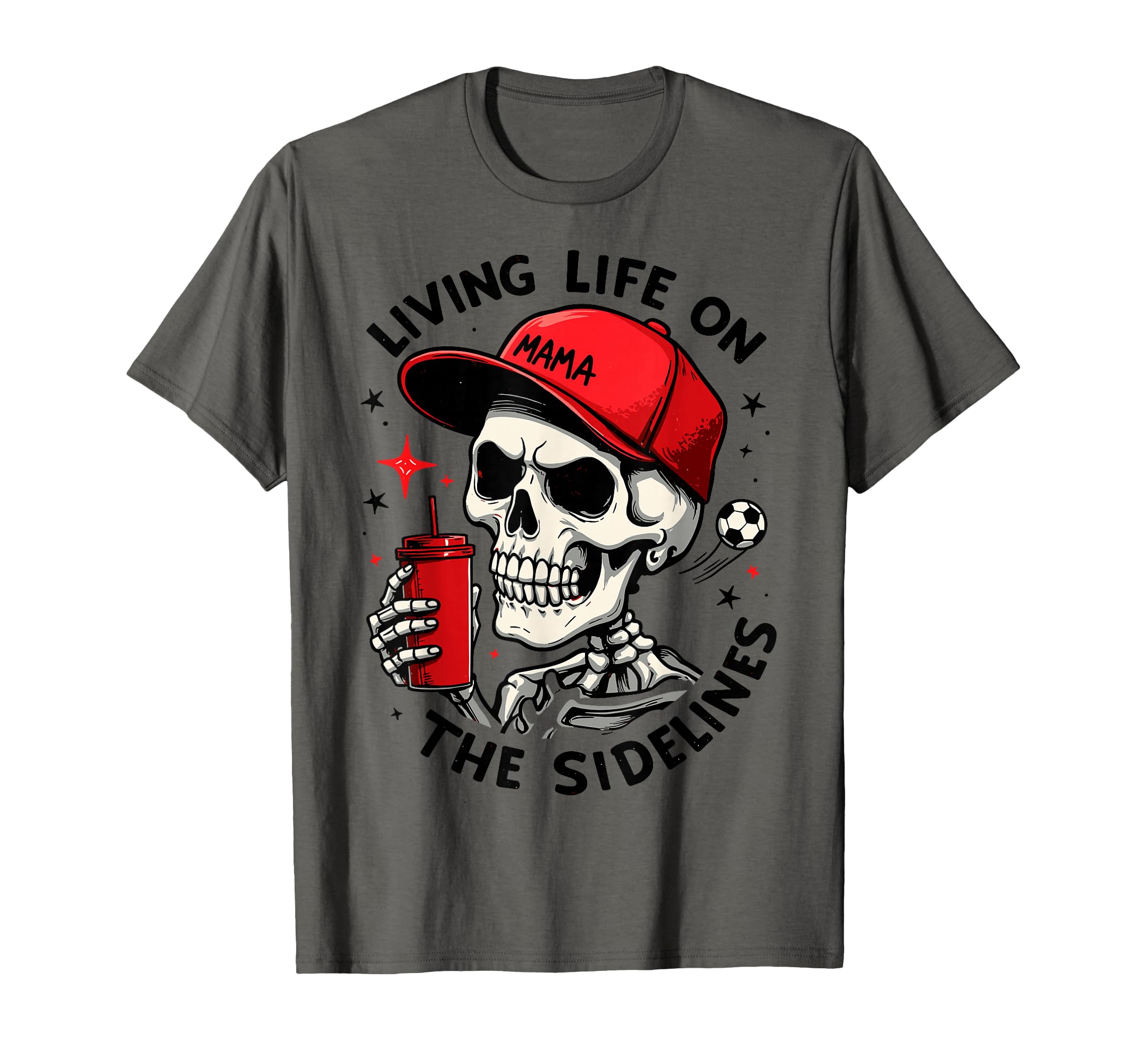 Living Life Sidelines Soccer Mama T-Shirt - Fun Novelty Design Unisex - T-Shirt, Sweatshirt, Hoodie