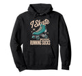 I Skate Because Running Sucks Sunset Hoodie - Minimalist Print for Adults - T-Shirt, Sweatshirt, Hoodie