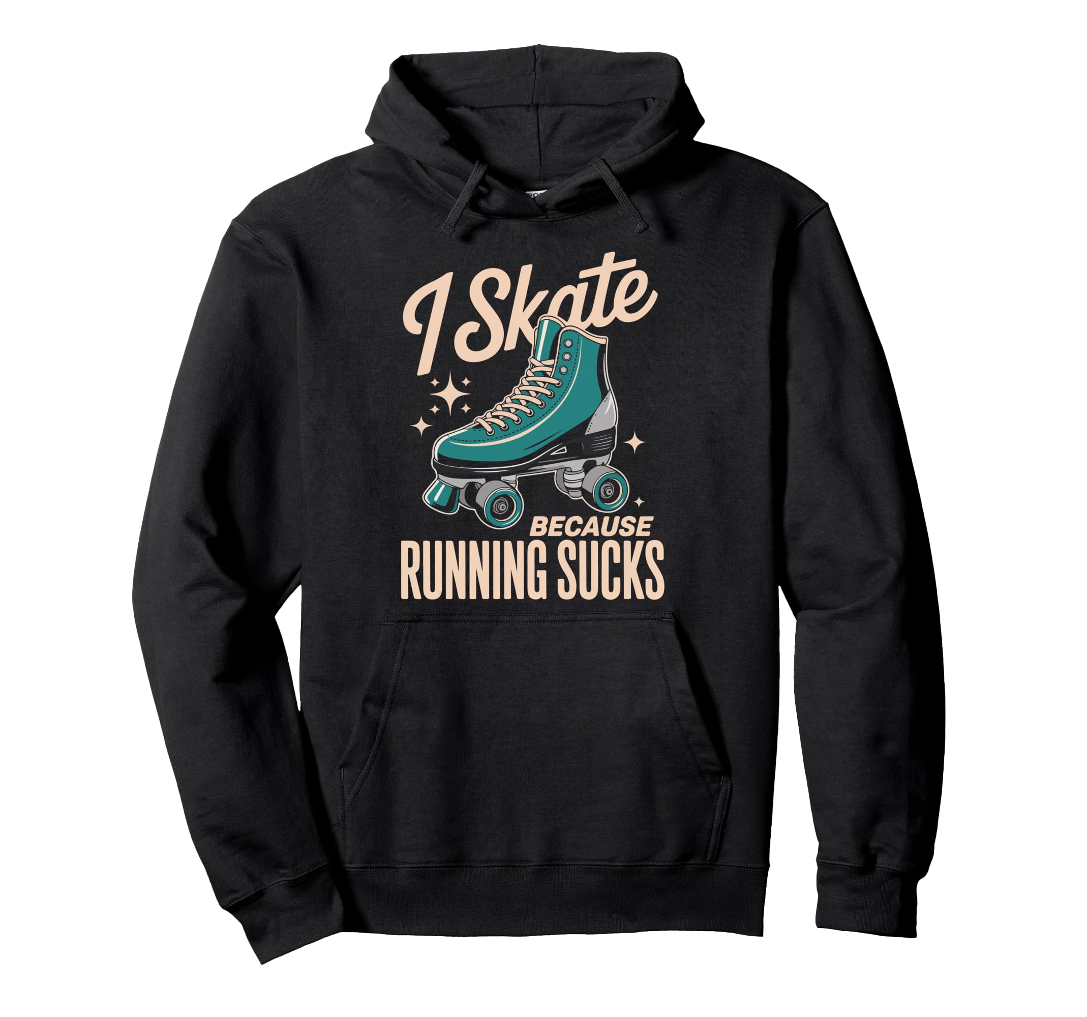 I Skate Because Running Sucks Sunset Hoodie - Minimalist Print for Adults - T-Shirt, Sweatshirt, Hoodie