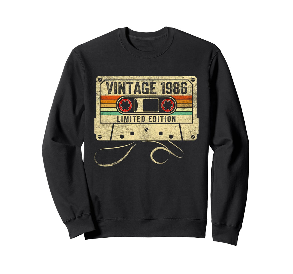 1986 40Th Birthday Cassette Tape Sweatshirt - Streetwear Style Unisex - T-Shirt, Sweatshirt, Hoodie