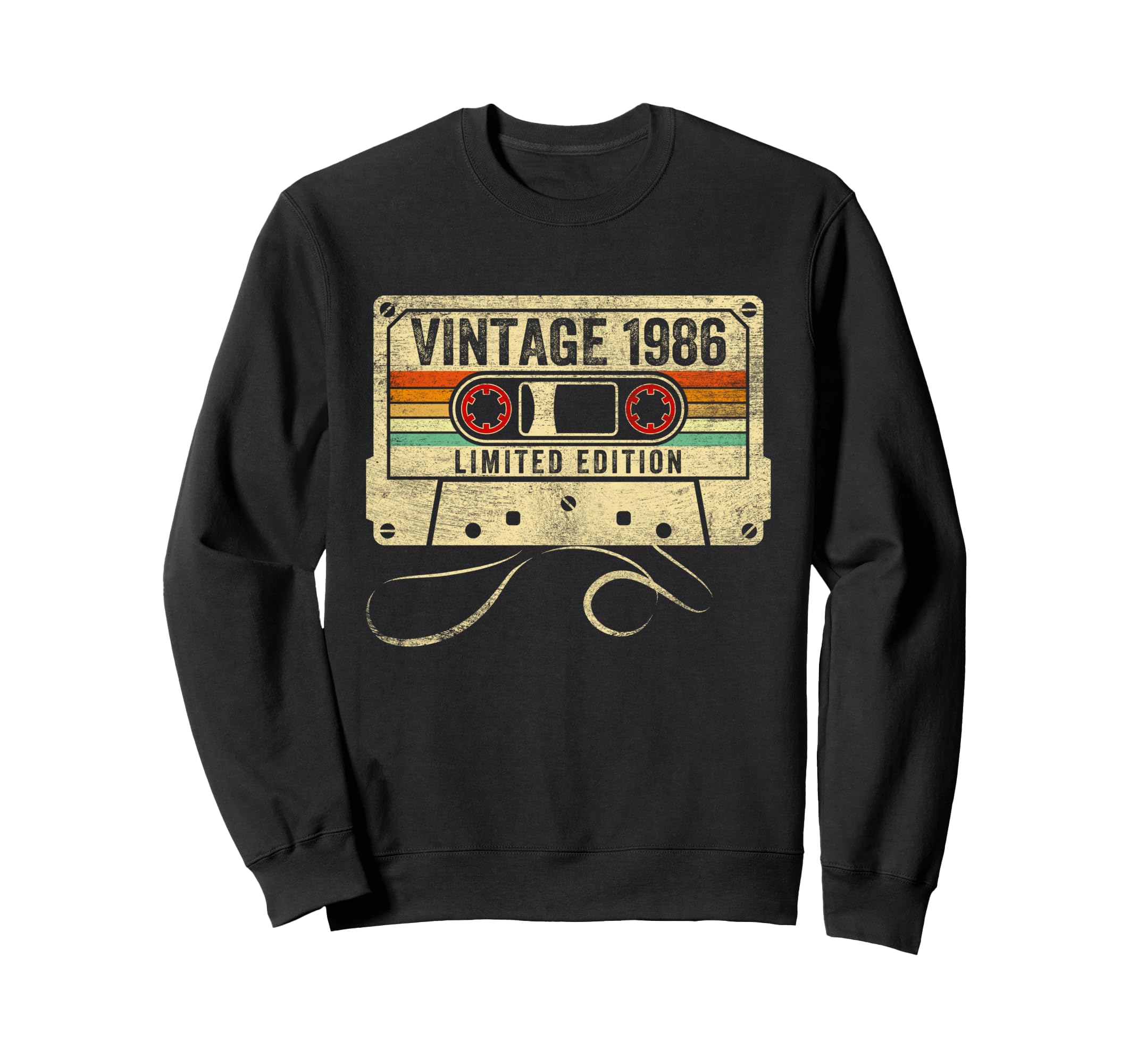 1986 40Th Birthday Cassette Tape Sweatshirt - Streetwear Style Unisex - T-Shirt, Sweatshirt, Hoodie