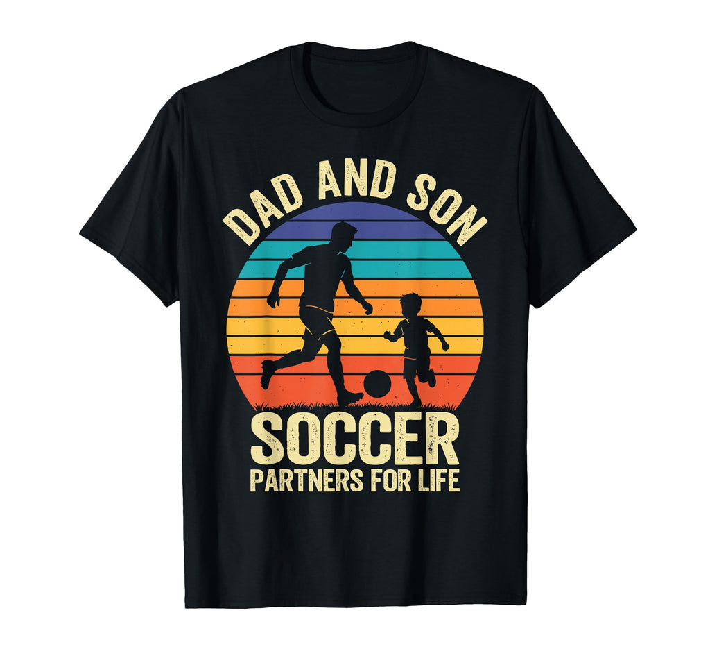 Dad And Son Soccer Partners Life T-Shirt - Graphic Print for Adults - T-Shirt, Sweatshirt, Hoodie
