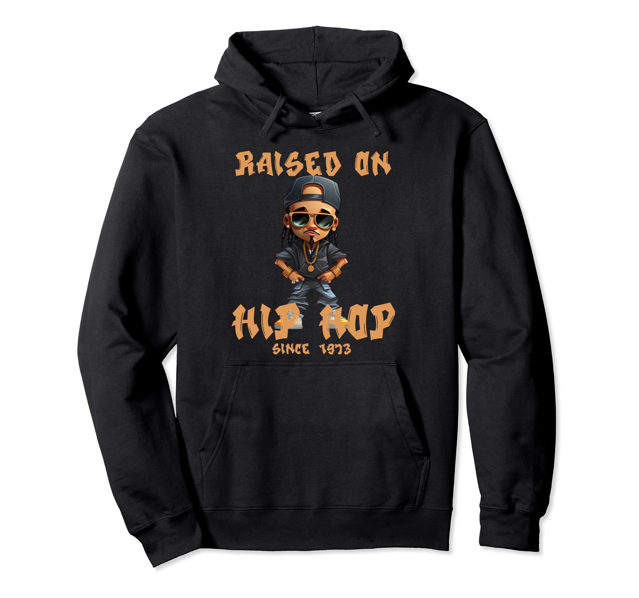 Raised Hip Hop Music Old School Rapper Hoodie - Trendy Graphic Unisex - T-Shirt, Sweatshirt, Hoodie