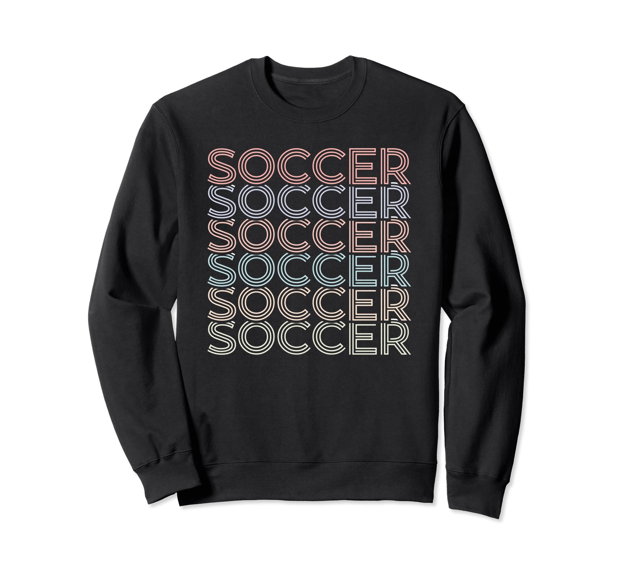 Athlete Player Soccer Repeated Sweatshirt - Aesthetic Graphic Men Women - T-Shirt, Sweatshirt, Hoodie