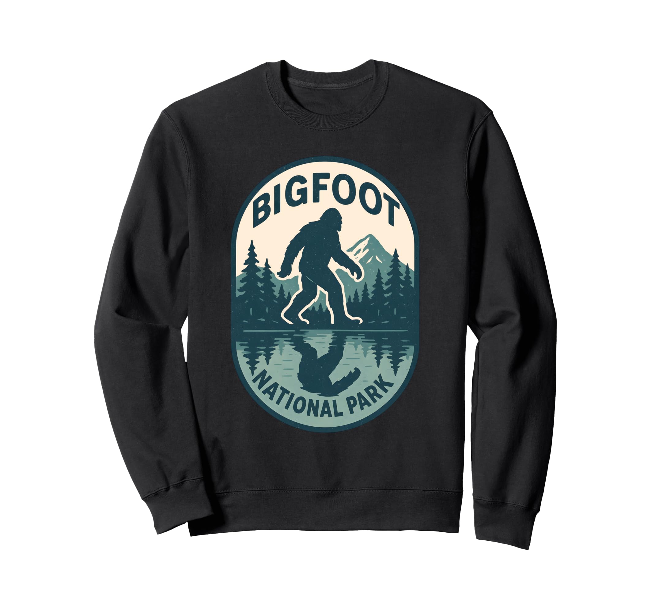 Bigfoot National Park Camping Sweatshirt - Graphic Print for Adults - T-Shirt, Sweatshirt, Hoodie
