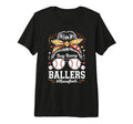 Busy Raising Ballers Mom Both Baseball T-Shirt - Novelty Apparel Unisex - T-Shirt, Sweatshirt, Hoodie