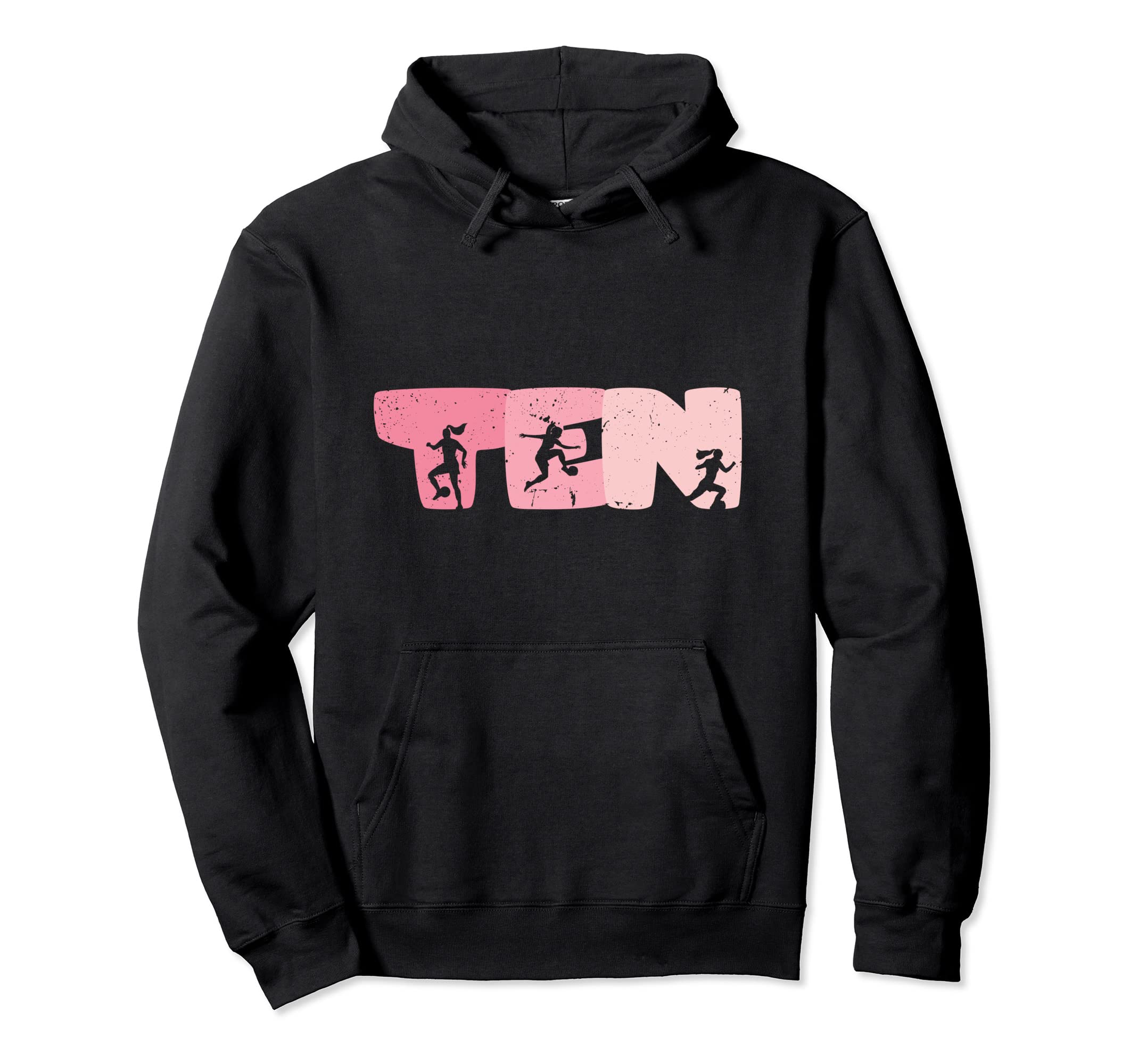 10 Year Old Soccer Birthday 10Th B Hoodie - Fun Novelty Design for Adults - T-Shirt, Sweatshirt, Hoodie