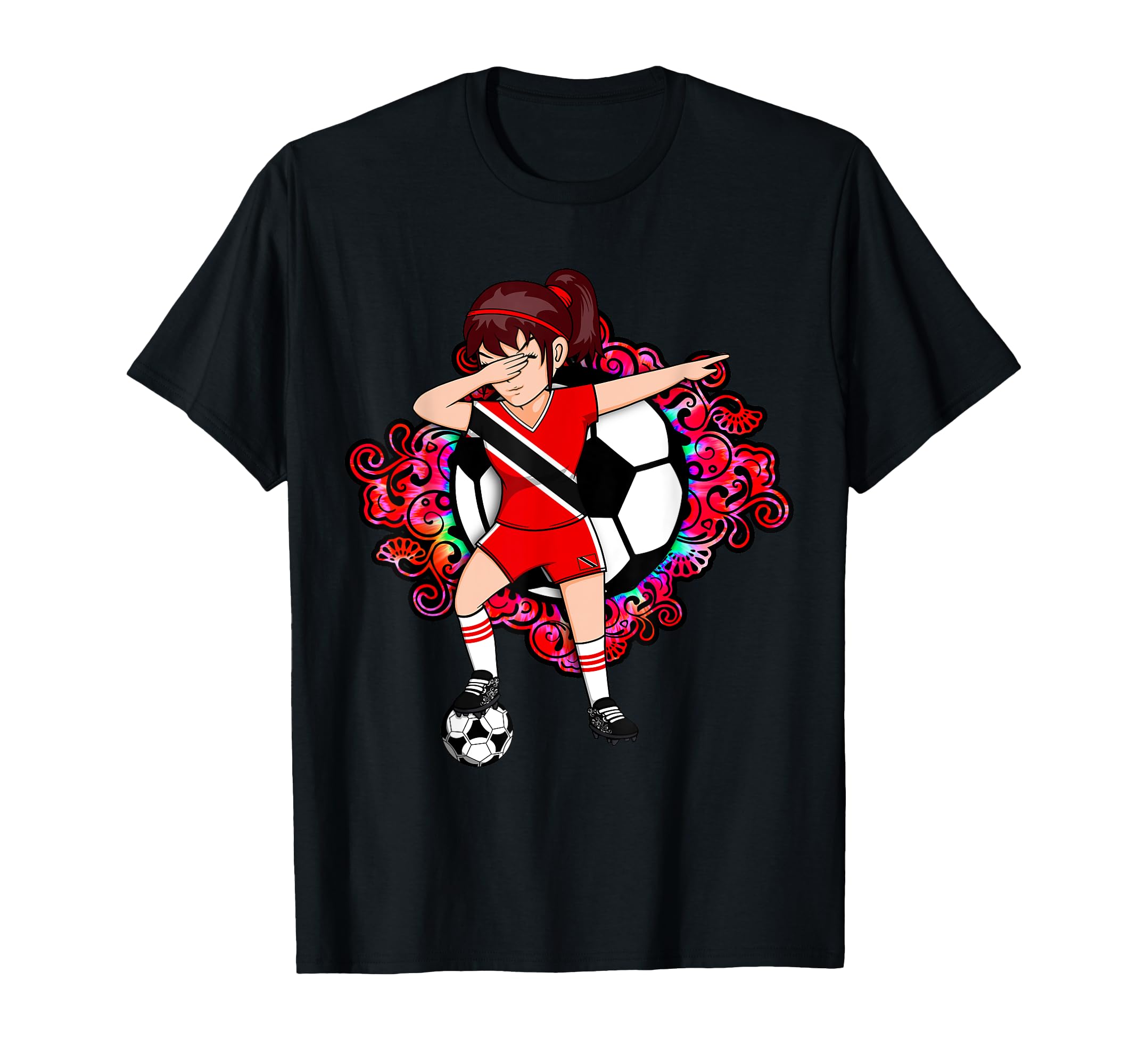Dabbing Soccer Trinidad And Tobago T-Shirt - Aesthetic Graphic for Adults - T-Shirt, Sweatshirt, Hoodie