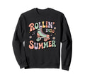 Rollin Into Summer Roller Skate Sweatshirt - Minimalist Print Unisex - T-Shirt, Sweatshirt, Hoodie