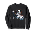 Border Collie Dog Soccer Player Sweatshirt - Trendy Graphic for Adults - T-Shirt, Sweatshirt, Hoodie