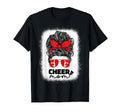 Cheer Mom Cheerleader Mom Red Messy T-Shirt - Custom Art Print for Adults - T-Shirt, Sweatshirt, Hoodie