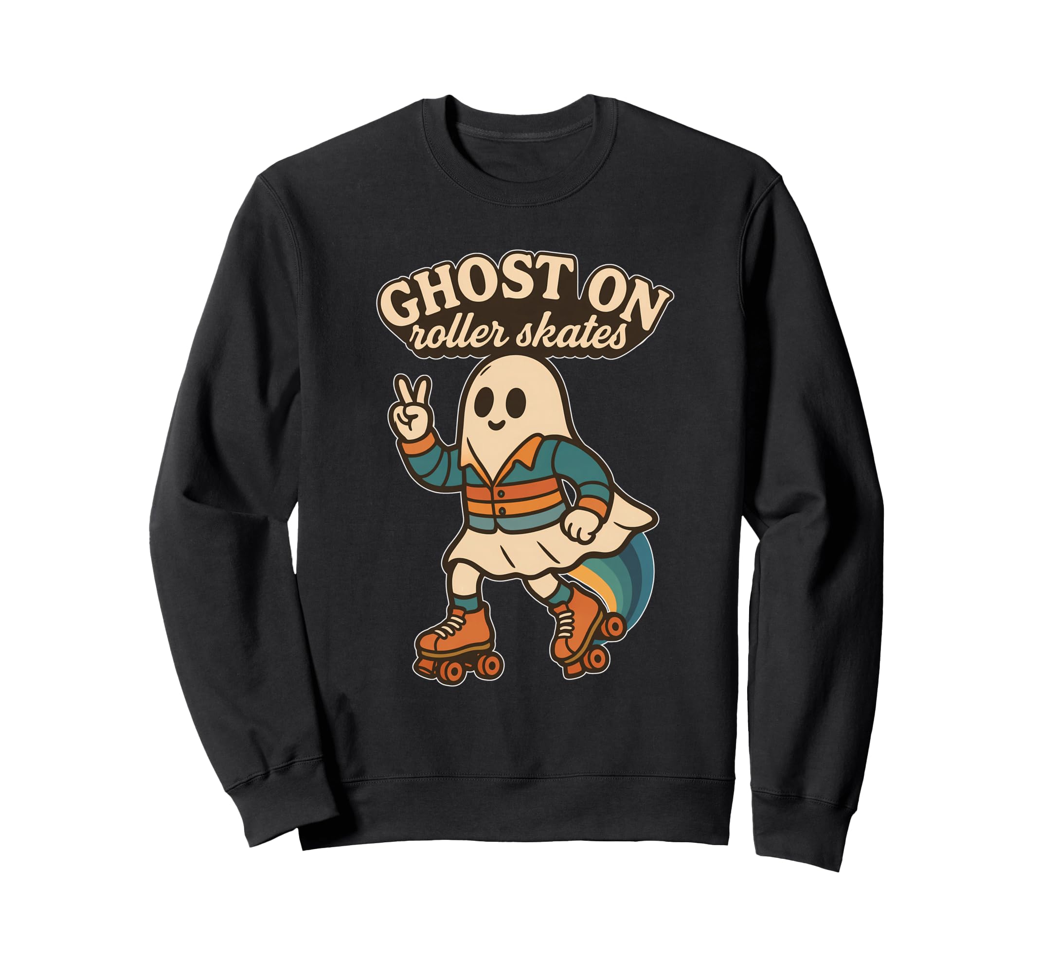Ghost Roller Skates Peace Fun T-Shirt - Fun Novelty Design Men Women - T-Shirt, Sweatshirt, Hoodie