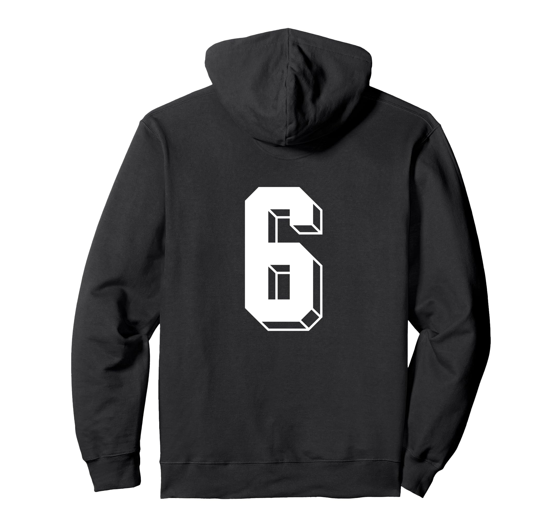 Number 6 Backside 80S 90S Team Jersey Hoodie - Unique Graphic Unisex - T-Shirt, Sweatshirt, Hoodie