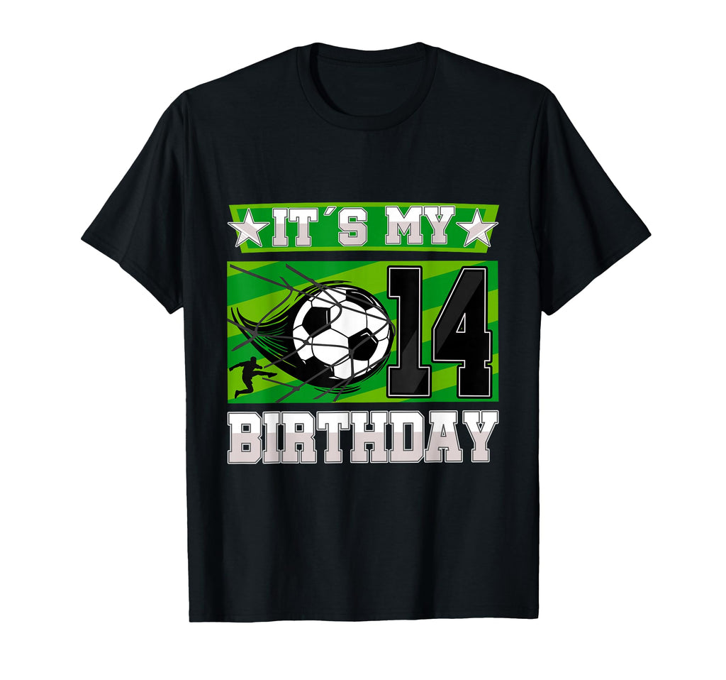 Soccer Birthday Party 14Th Birthday T-Shirt - Aesthetic Graphic for Adults - T-Shirt, Sweatshirt, Hoodie
