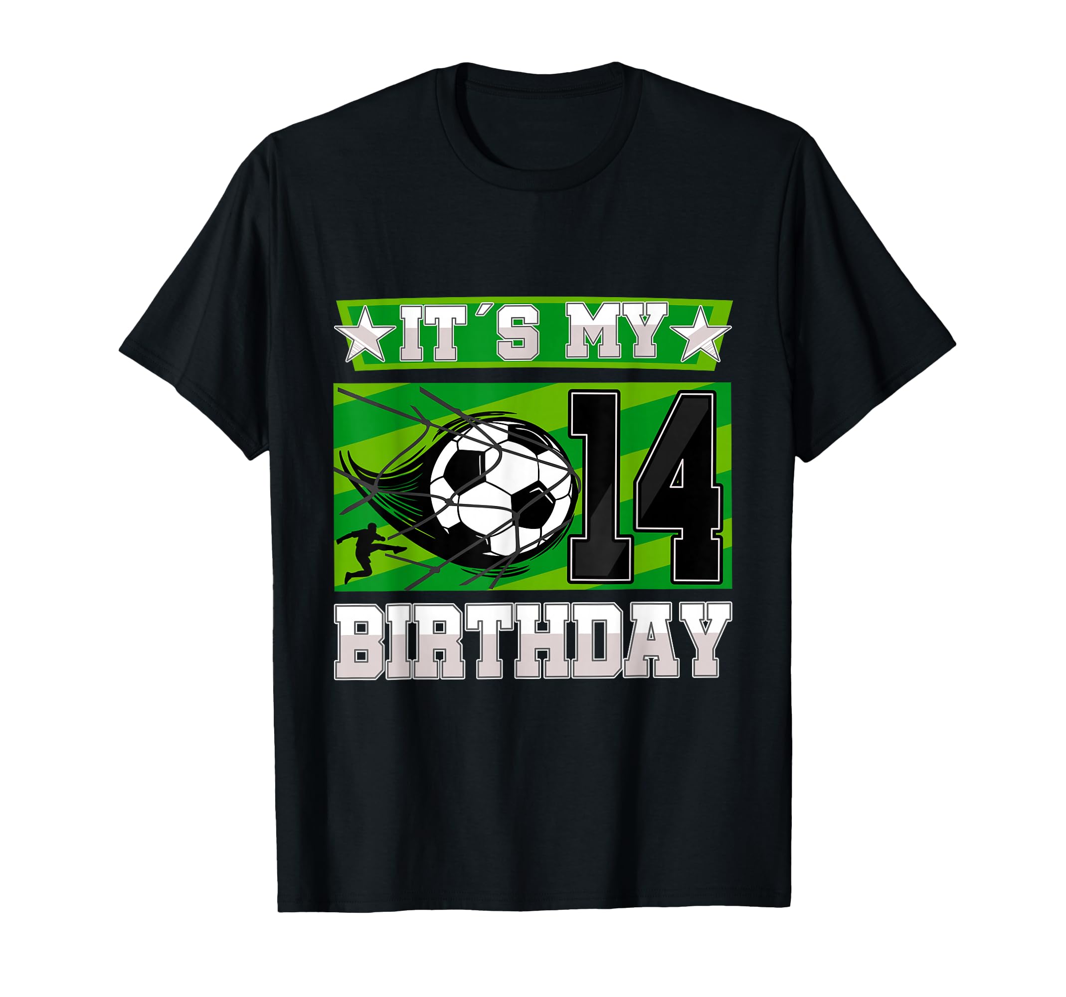 Soccer Birthday Party 14Th Birthday T-Shirt - Aesthetic Graphic for Adults - T-Shirt, Sweatshirt, Hoodie