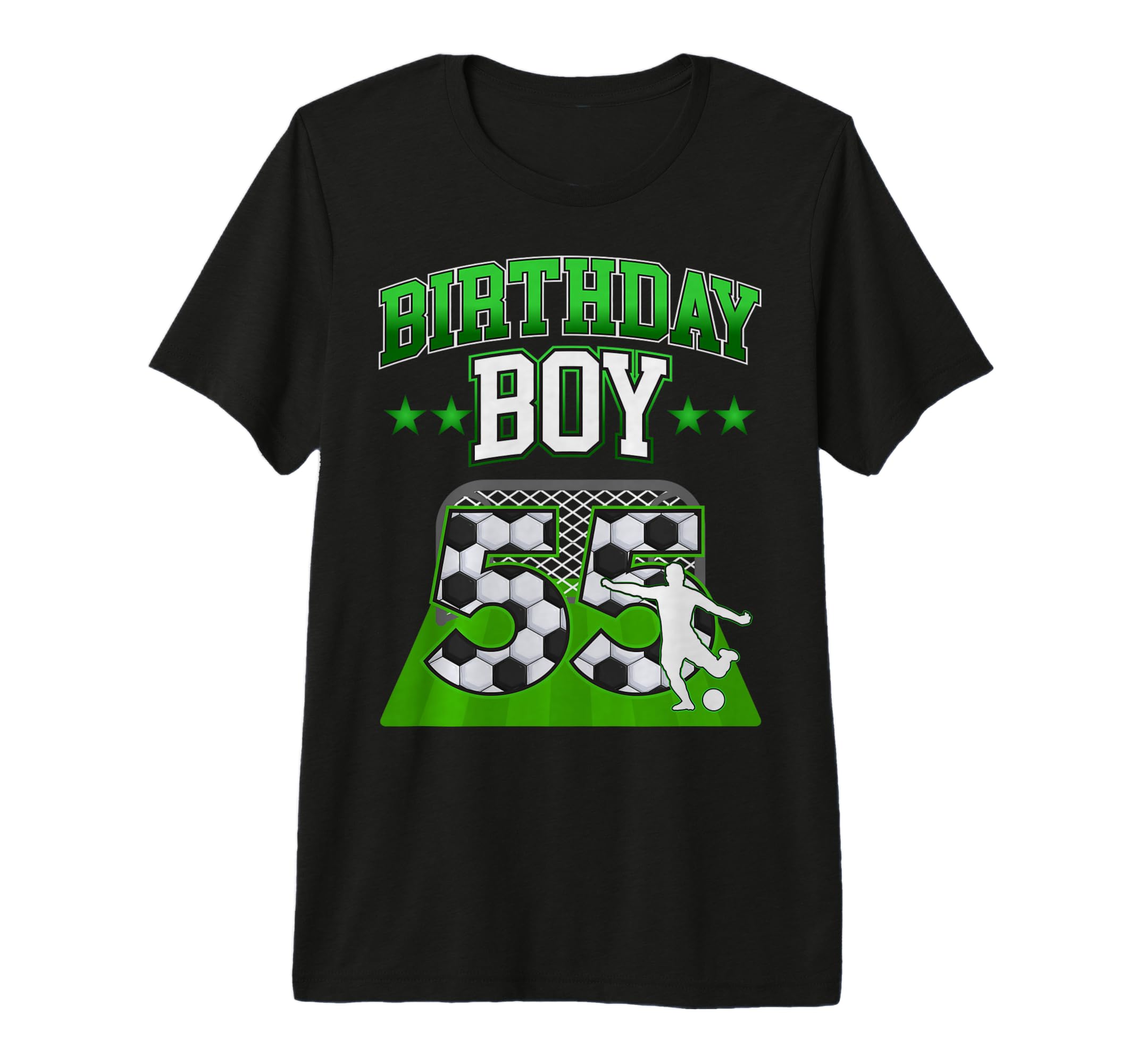 Soccer Themed Birthday Outfit 55 Year T-Shirt - Unique Graphic Men Women - T-Shirt, Sweatshirt, Hoodie