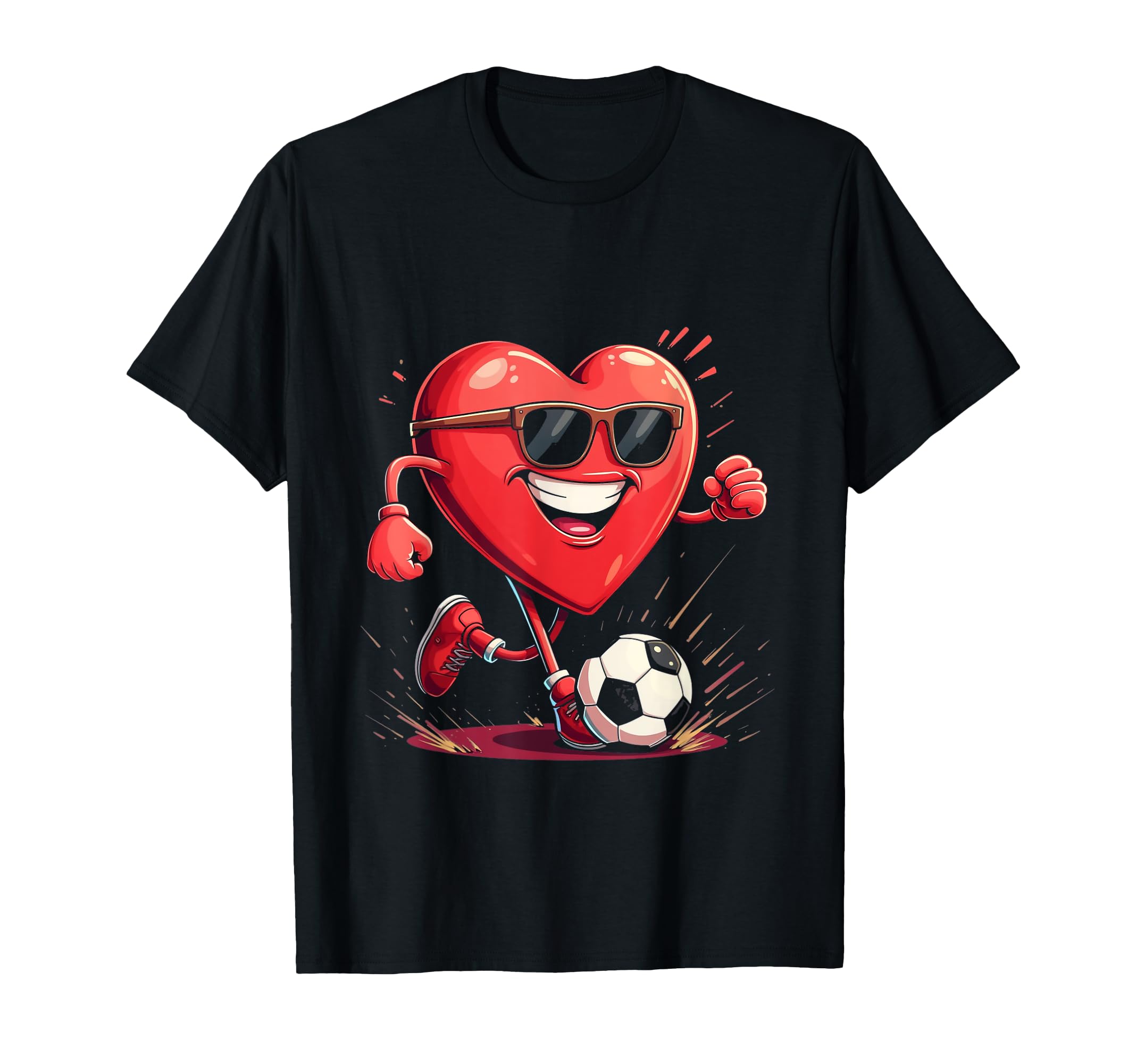 Heart Soccer Gift T-Shirt - Streetwear Style Unisex - T-Shirt, Sweatshirt, Hoodie