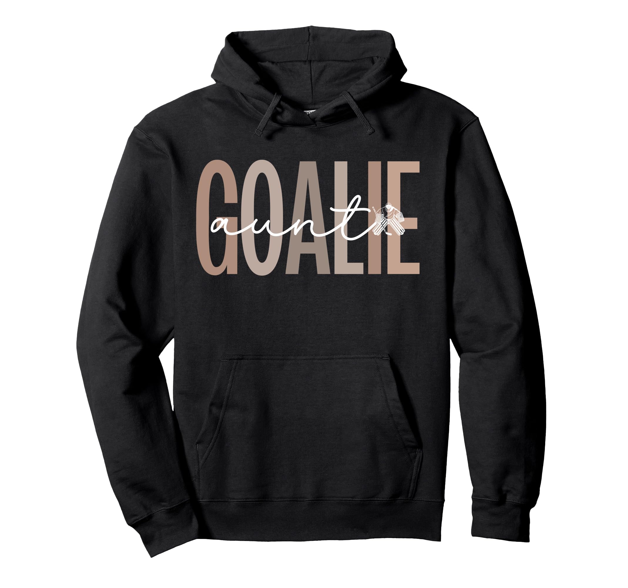Ice Hockey Goalie Aunt Hockey Keeper Auntie Hoodie - Graphic Print Unisex - T-Shirt, Sweatshirt, Hoodie