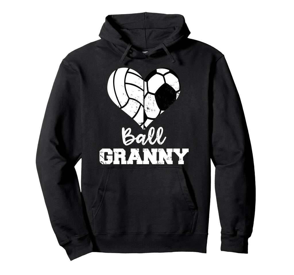 Ball Granny Heart Funny Soccer Hoodie - Casual Everyday Wear Unisex - T-Shirt, Sweatshirt, Hoodie