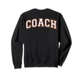 Coach Sports Trainer White Orange Back Sweatshirt - Unique Graphic Unisex - T-Shirt, Sweatshirt, Hoodie