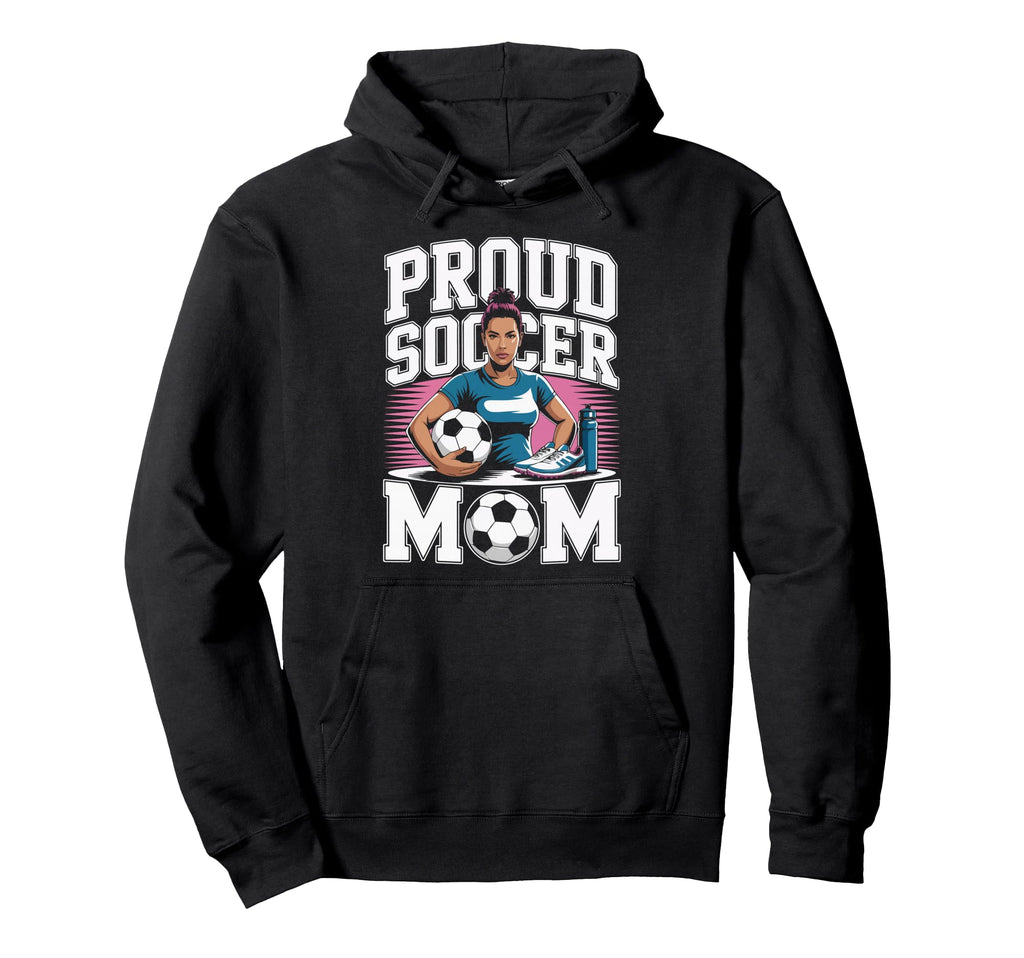 Proud Soccer Mom Sunset Vibes Hoodie - Novelty Apparel Unisex - T-Shirt, Sweatshirt, Hoodie