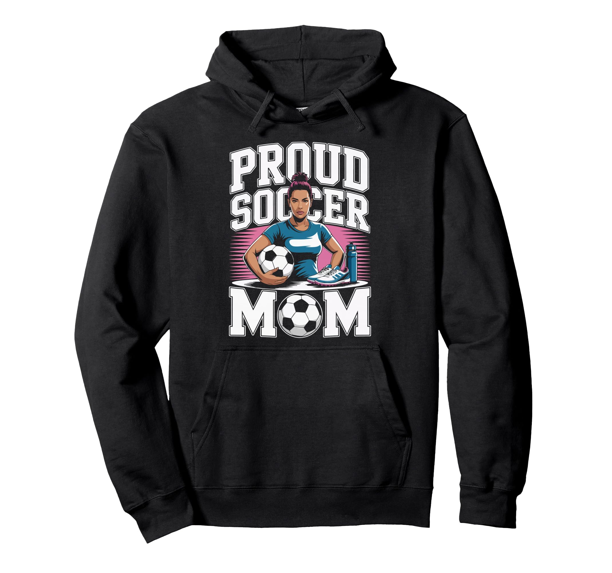 Proud Soccer Mom Sunset Vibes Hoodie - Novelty Apparel Unisex - T-Shirt, Sweatshirt, Hoodie