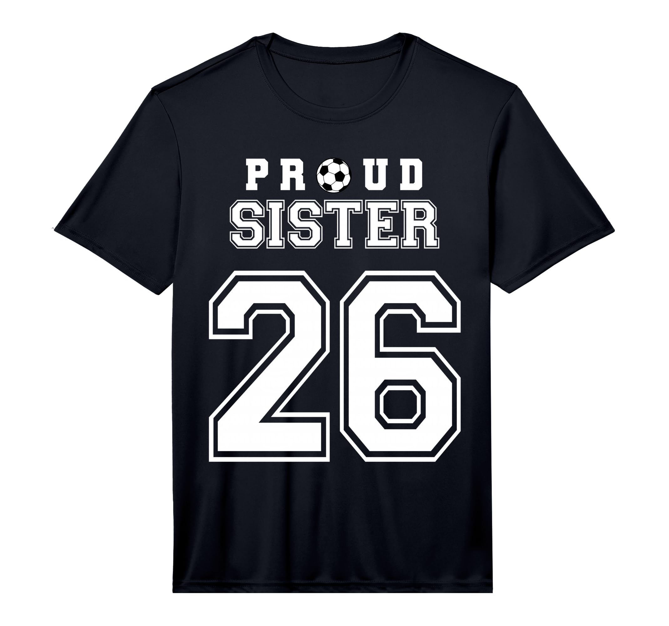 Number 26 Custom Proud Soccer Futbol T-Shirt - Minimalist Print Men Women - T-Shirt, Sweatshirt, Hoodie