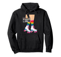 Skate Boombox Rainbow Socks Roller Skating Hoodie - Custom Art Print Unisex - T-Shirt, Sweatshirt, Hoodie