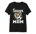 Soccer Mom Leopard Heart Tri Blend T-Shirt - Graphic Print Unisex - T-Shirt, Sweatshirt, Hoodie